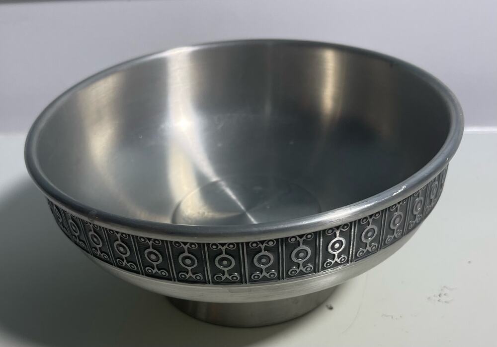 Vintage Haugrud Norway Pewter Footed Bowl